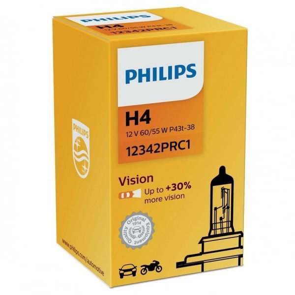 Фото - Автолампа Philips Żarówka halogenowa  Vision +30 H4 12V 60/55W, 1 szt. 