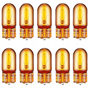 Żarówka Kierunkowskazu Wy5W 12V Pomarańczowa Migacz Homologacja 10 Sztuk - AWparts