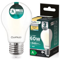 Żarówka LED E27 A60 3,8W 840lm = 60W 2700K Ciepła 360° Filament KLASA A LUMILED Lumiled