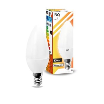 Żarówka LED INQ LB024WW, E14, 5 W, biała ciepła - INQ