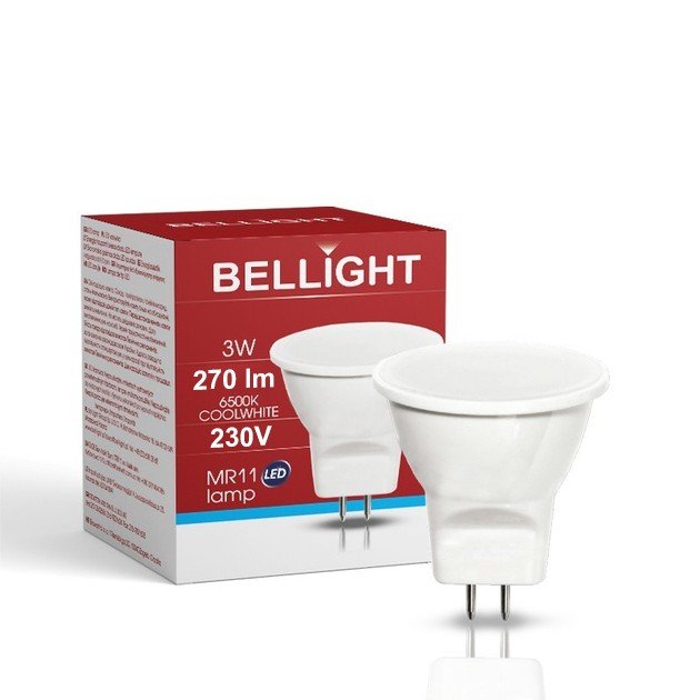 Żarówka LED MR11 230V 3w 6500k Zimna - Bellight | Sklep EMPIK.COM
