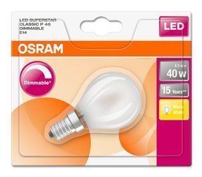 Żarówka LED OSRAM Retrofit CLASSIC P DIM E14 5W = 40W 2700K mat kulka ściemnialna - Osram