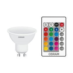 Żarówka LED OSRAM RGBW 4,5W 2700K ciepła GU10 + pilot - Osram