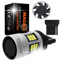 ŻARÓWKA LED W21W T20 7440 CANBUS MAGALL FAN-CAN BIAŁE MOCNE DRL WSTECZNY