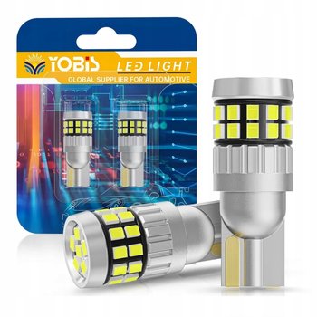 ŻARÓWKA LED W5W T10 CANBUS BIAŁE MOCNE 6500K 900LM 30SMD - YOBIS