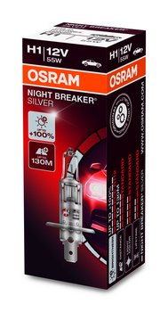 Żarówka OSRAM H1 Night Breaker Silver +100% (1 sztuka) - Osram