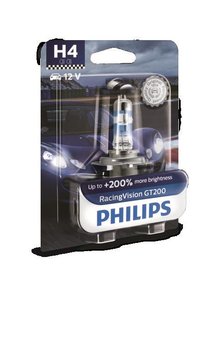 Żarówka PHILIPS H4 RacingVision GT200 (1 sztuka) - Philips