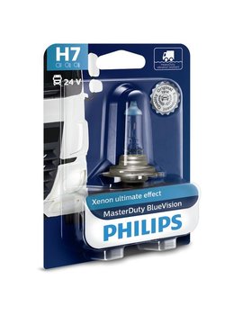 Żarówka PHILIPS H7 MasterDuty BlueVision (1 sztuka) 24V do pojazdów ciężarowych - Philips