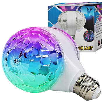 Żarówka Rbg Obrotowa Kula Dyskotekowa Led Mocna Xl - Retoo