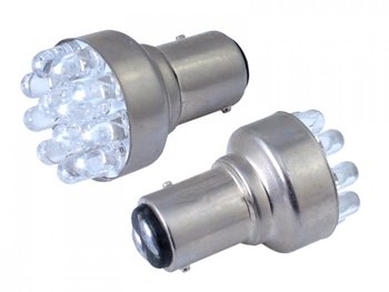 Żarówka samochodowa LED VISION P21/5W BAY15d 12V 12x 5mm LED, biała, 2 szt. - Vision