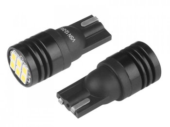 Żarówka samochodowa LED VISION W5W T10 12V 6x 3020 SMD Ultra Bright LED, nonpolar, biała, 2 szt. - Vision