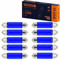 ŻARÓWKA SENSO C5W 12V 41mm SUPER WHITE x10sztuk