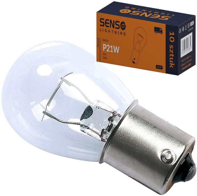 ŻARÓWKA SENSO P21W 24V 21W BA15s - SENSO | Motoryzacja EMPIK