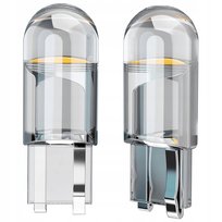 Żarówka Szmochodowa LED W5W Sphere Cob 360' T10 Krystaliczna Do Auta