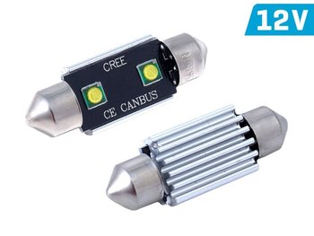 Żarówka VISION Festoon SV8.5 36mm 12V 2x 3535 SMD LED, CANBUS, biała, 2 szt. - Carmotion