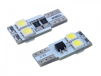 Żarówka VISION W5W (T10) 12V 4x 5050 SMD LED, CANBUS, biała, 2 szt. - Vision