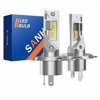 Żarówki H4 Led 20000Lm 6500K Halogen Zamiennik Zestaw Drogowe Mijania Mocne