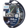Żarówki halogenowe PHILIPS RacingVision GT200 +200%, H4, 12V, 60/55W, 2 szt. - Philips