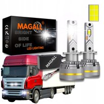 ŻARÓWKI LED 24V H1 TIR MAGALL LUCYFER BARDZO MOCNE ŚWIATŁO 48000LM 200W