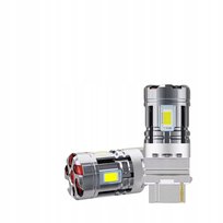 ŻARÓWKI LED P27W 3156 BIAŁE MOCNE 2600LM DRL WSTECZNY CANBUS WENTYLATOR