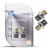 Żarówki M-Tech LED W21W T20 z diodami OSRAM M-Tech