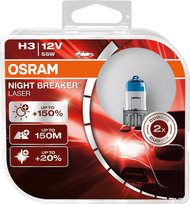 Żarówki OSRAM H3 Night Breaker Laser +150% (2 sztuki) - Osram