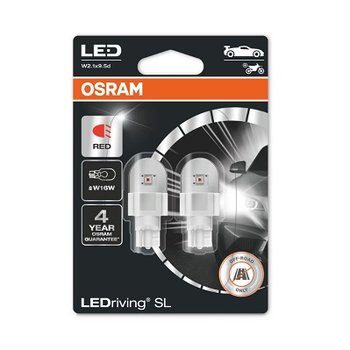 Żarówki Osram Led W16W 921Drp-02B (2 Sztuki) Czerwone - Osram