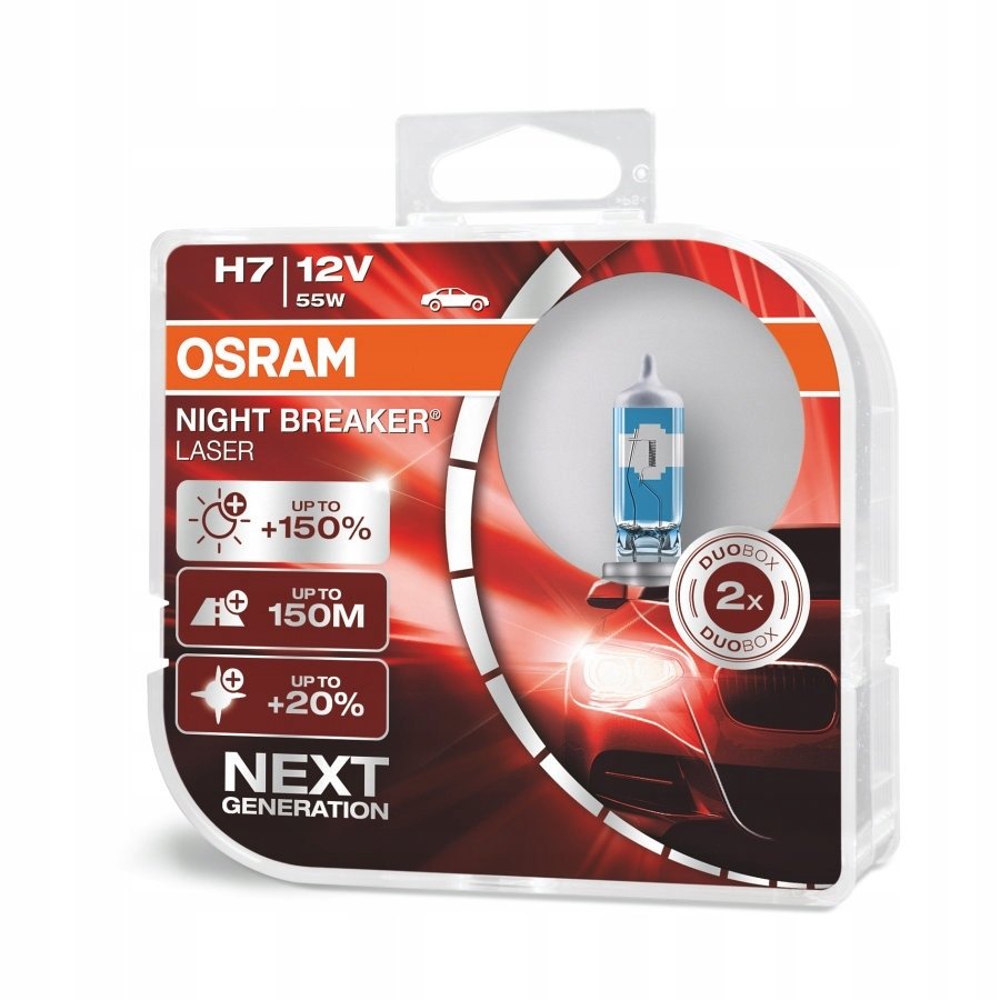 Żarówki OSRAM Night Breaker Laser +150% H7 DuoBox-Zdjęcie-0