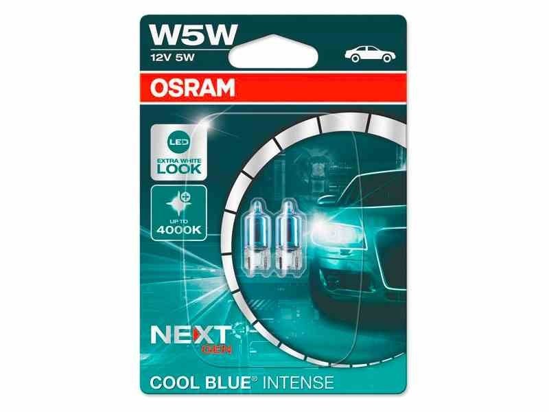 Żarówki OSRAM W5W 12V W2.1x9.5d 5W Cool Blue Intense, Next Generation,  +100%, 2 szt.