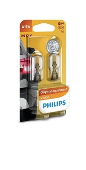 Żarówki PHILIPS W16W Vision (2 sztuki) - Philips