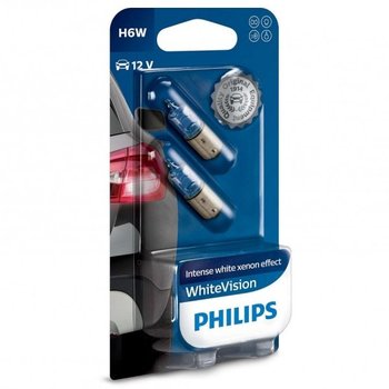 Żarówki Philips WhiteVision H6W 12V 6W, 2 szt. - Philips
