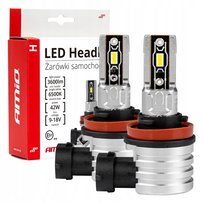 ŻARÓWKI SAMOCHODOWE LED H11 ŚNIEŻNA BIEL 6500 Inna marka