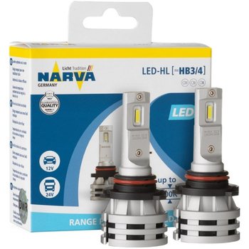 Żarówki samochodowe LED NARVA Range Performance HB3 / HB4 12/24V 24W (temperatura barwowa 6500K) - Narva
