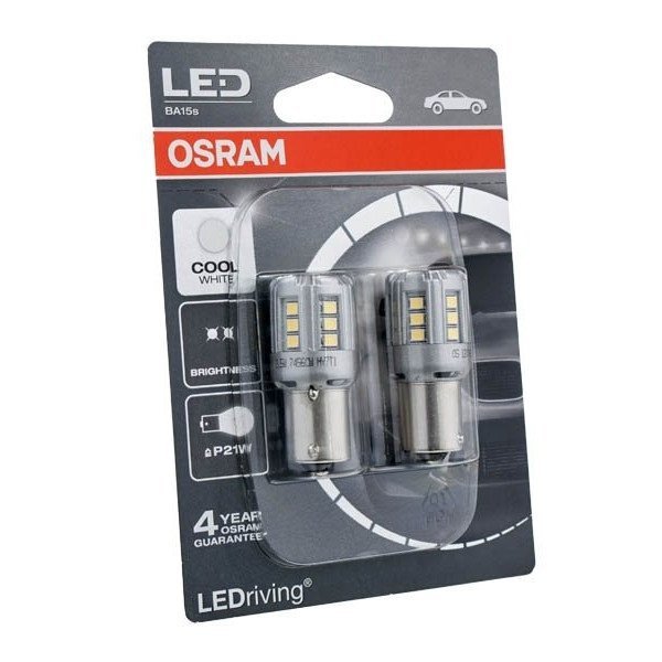 Żarówki samochodowe LED Osram LEDriving P21W BA15s 12V 2W białe - 6000K -  Osram