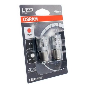 Żarówki samochodowe LED Osram LEDriving P21W BA15s 12V 2W czerwone - Osram