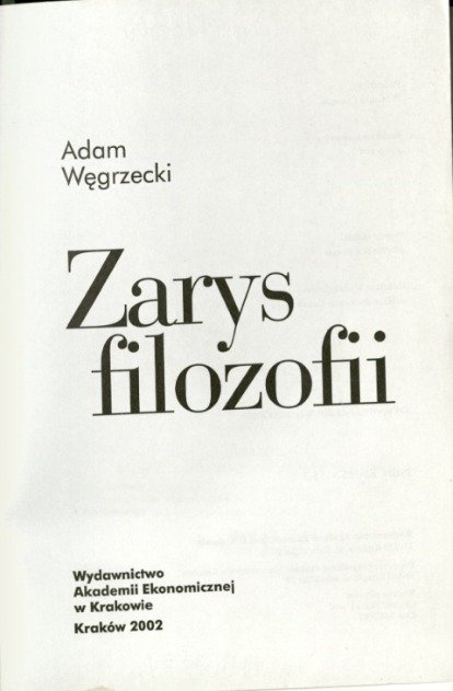 Zarys filozofii - W opisie | Książka w Empik