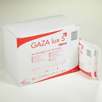 Zarys Gaza Lux S-13N 1m2 op. 25 szt. Gaza opatrunkowa kopertowa, jałowa - Zarys