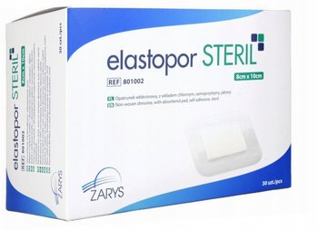 ZARYS OPATRUNEK WŁÓKNINOWY ELASTOPOR STERIL 8X 10 CM - 30 SZTUK - Zarys