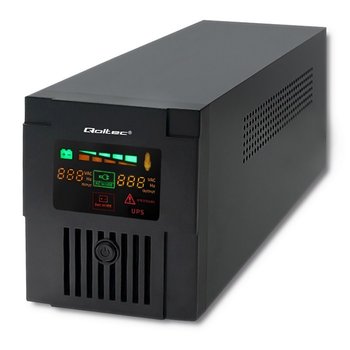 Zasilacz Awaryjny Ups Qoltec Monolith 1200Va 720W Lcd Usb Rj45 + Program - Qoltec