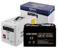 ZASILACZ AWARYJNY UPS SinusPro 1000W 1000E + AKUMULATOR 100Ah AGM VRLA VOLT Polska