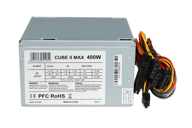 Zasilacz IBOX Cube II, 400 W, 12 cm-Zdjęcie-0