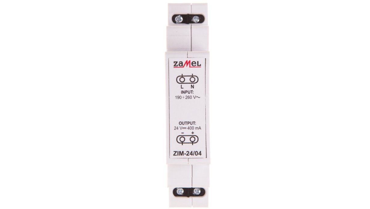 Zdjęcia - Akumulator do elektronarzędzi Zamel Zasilacz impulsowy 230VAC/24VDC 0,4A ZIM-24/04 EXT10000162 