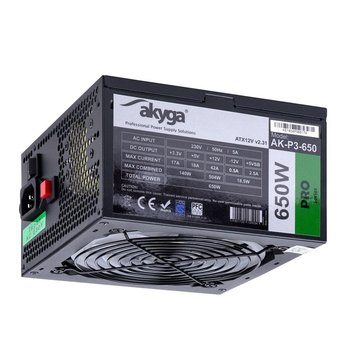Zasilacz komputerowy AKYGA AK-P3-650, 650 W, ATX 2.31 - Akyga