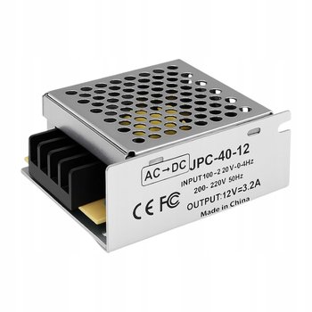 Zasilacz LED 12V 40W 3,2A Modułowy Transformator LED do Taśma LED 12V - JPC