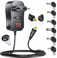 Zasilacz Uniwersalny Ładowarka Regulowany 3-12V Sieciowy USB 30W 6 Końcówek Inny producent
