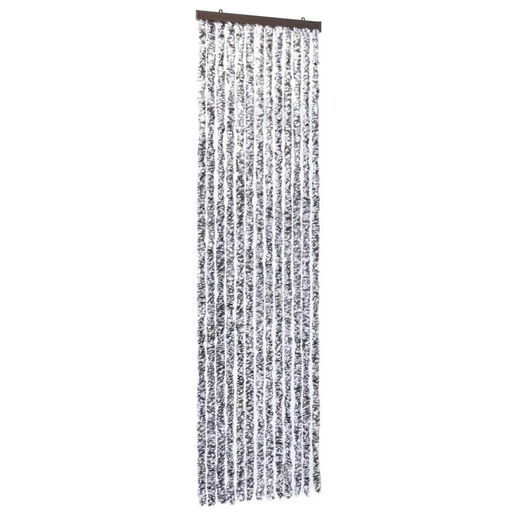 Zasłona na owady vidaXL, czarno-biała, 56x185 cm
