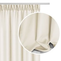 Zasłona na taśmie 140x270 cm Viva kremowa Spod Igły i Nitki