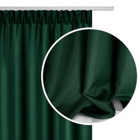 Zasłona na taśmie Viva 140x300 cm półziaciemniająca butelkowa zieleń Spod Igły i Nitki