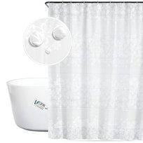 Zasłona prysznicowa haczyki wodoodporna 180x180 cm