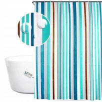 Zasłona Prysznicowa Kotara haczyki wodoodporna 180x180 cm